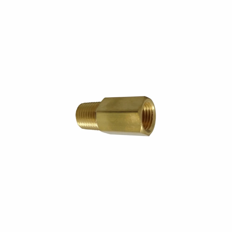 Niple Adaptador Macho 1/4 NPT X Fêmea 3/8 NPT
