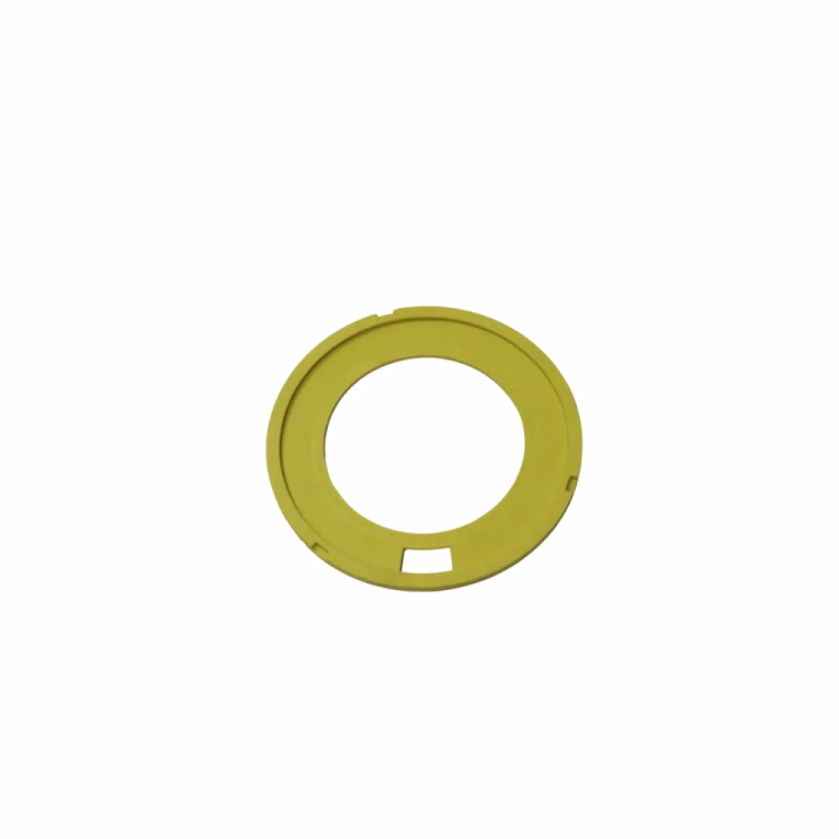 Anel Milho Apollo Modelo Titanium 4,00mm Liso Amarelo