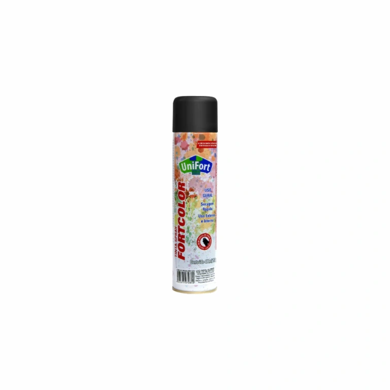 Tinta Spray Preto Fosco Forticolor Uso Geral 400ML