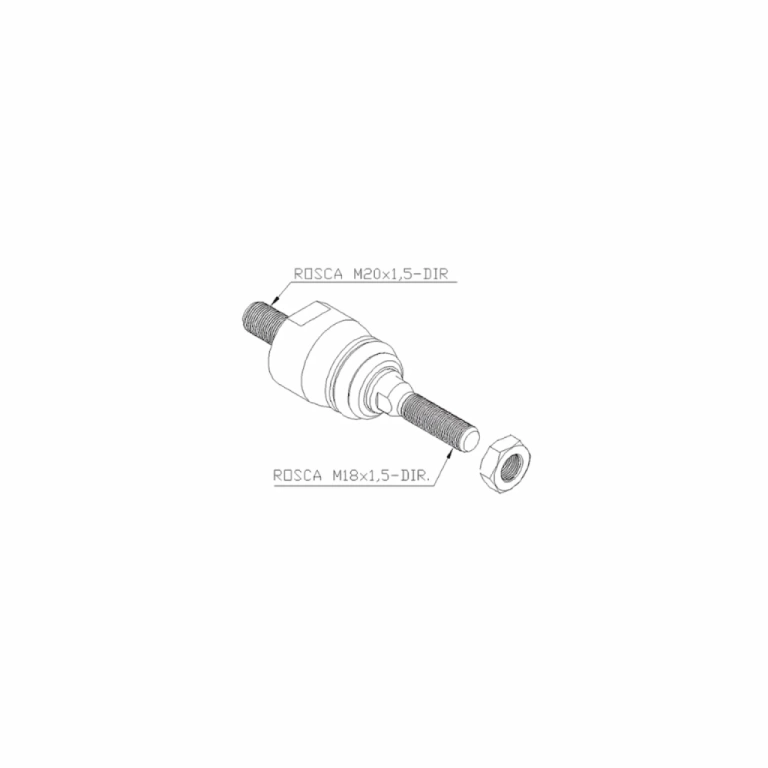 Articulação da Barra de Direção Direita Trator Valtra Fruteiro 81243200 / 112509A1 