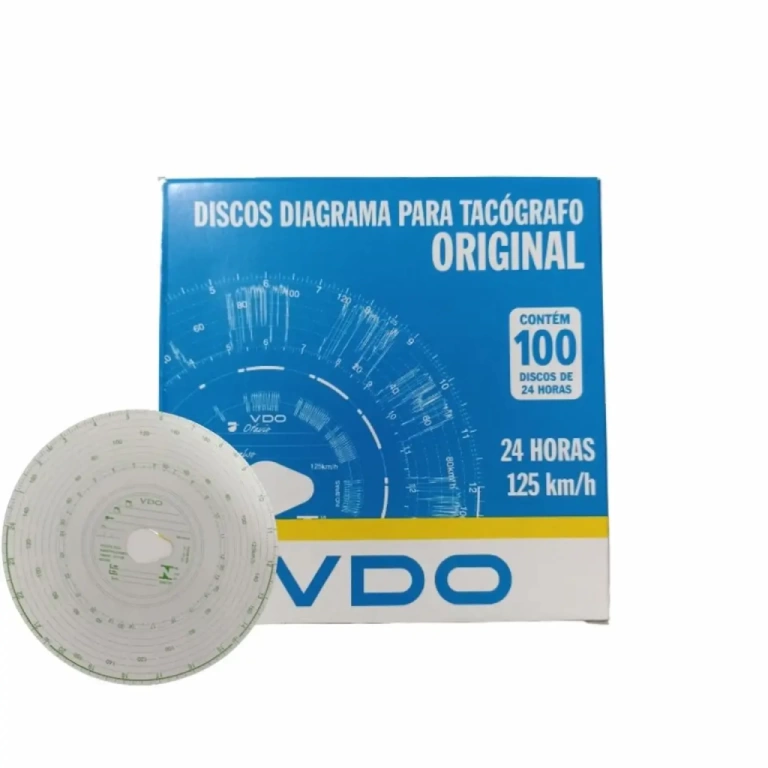 Disco Tacografo Diario VDO 125km - 1 Caixa 